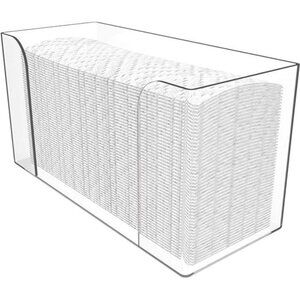 Clear Acrylic Paper Towel Dispenser Trifold Multifold Napkin Holder Countertop
